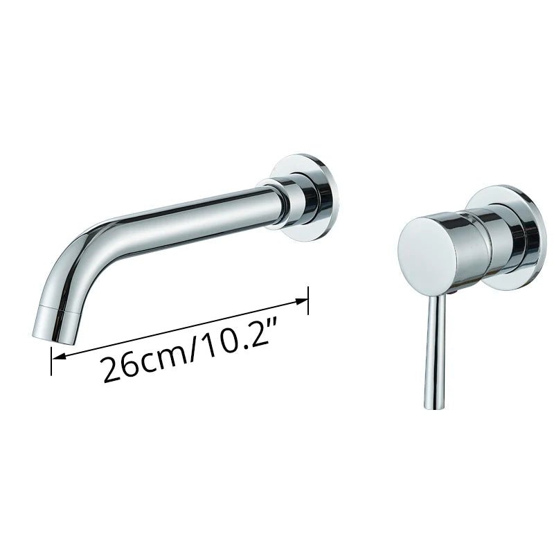 Robinet de salle de bain mural – Design élégant, plusieurs finitions - Fluens