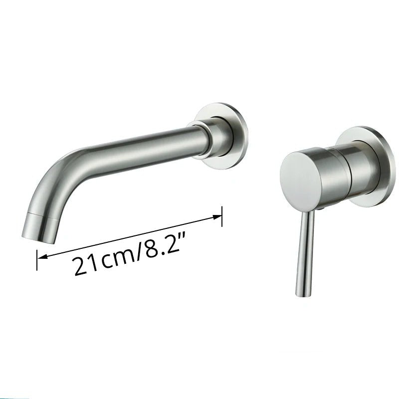 Robinet de salle de bain mural – Design élégant, plusieurs finitions - Fluens