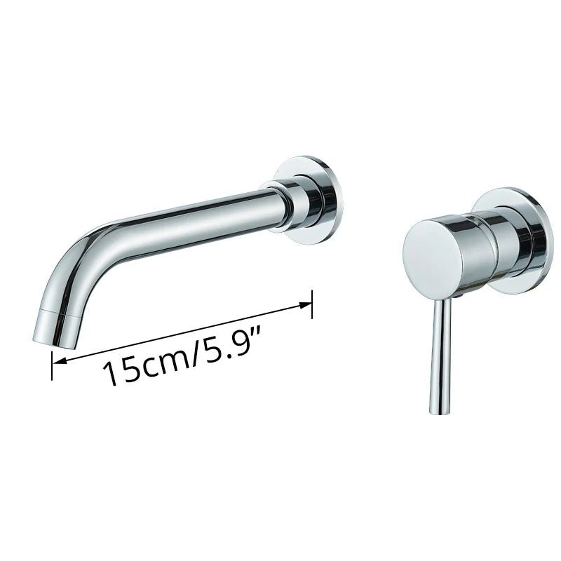 Robinet de salle de bain mural – Design élégant, plusieurs finitions - Fluens