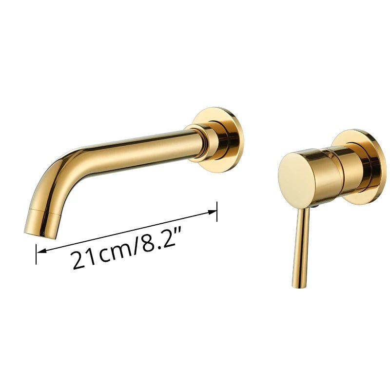 Robinet de salle de bain mural – Design élégant, plusieurs finitions - Fluens