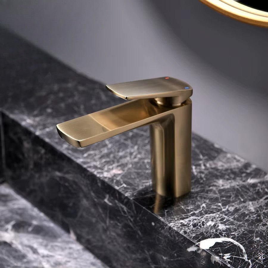 Robinet de salle de bain premium en laiton – mitigeur moderne et durable - Fluens