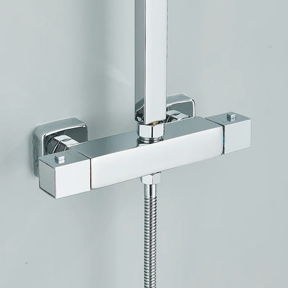 Colonne de Douche Thermostatique Chrome – Pluie & Douchette