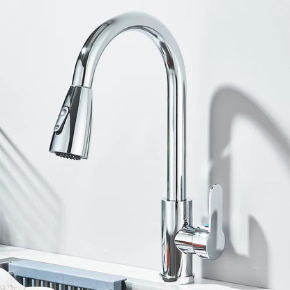 Robinet de Cuisine Extractible – Jet Douchette & Rotation 360° (Noir mat, Chrome, Nickel brossé)